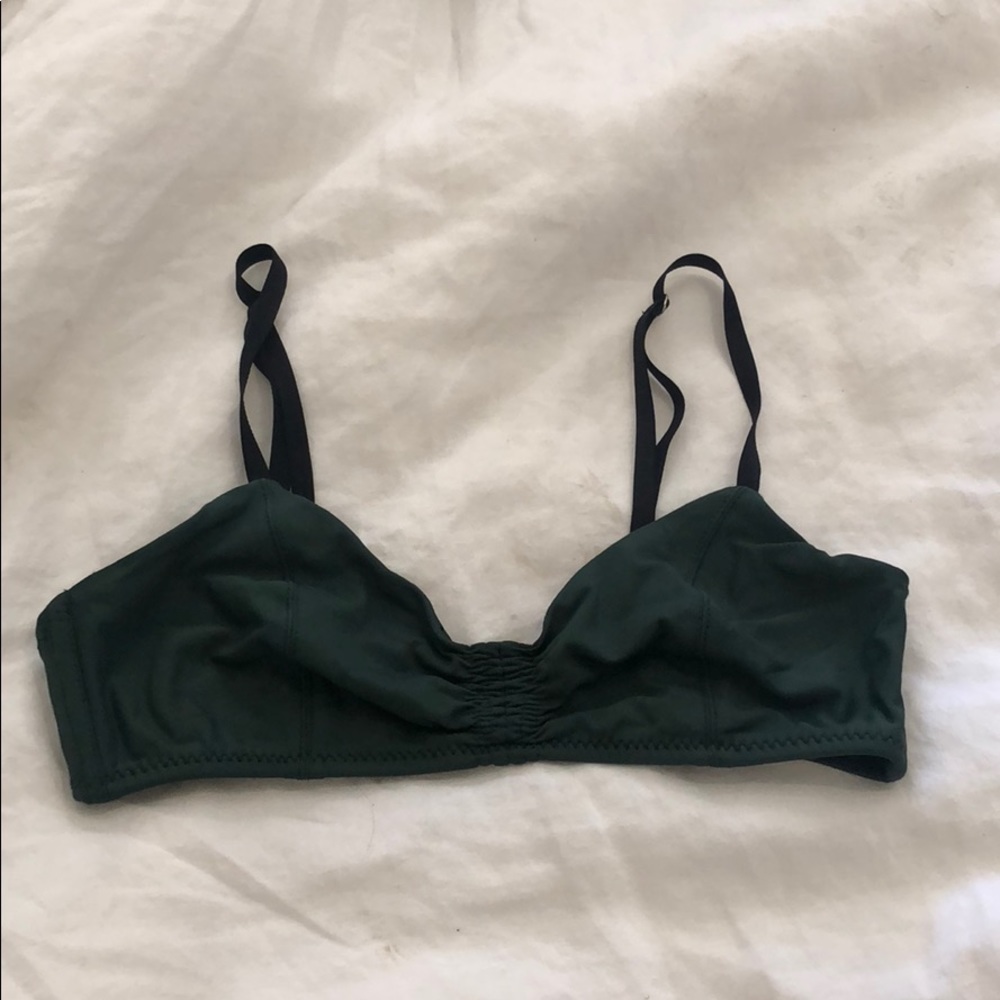 Malia mills green bikini top